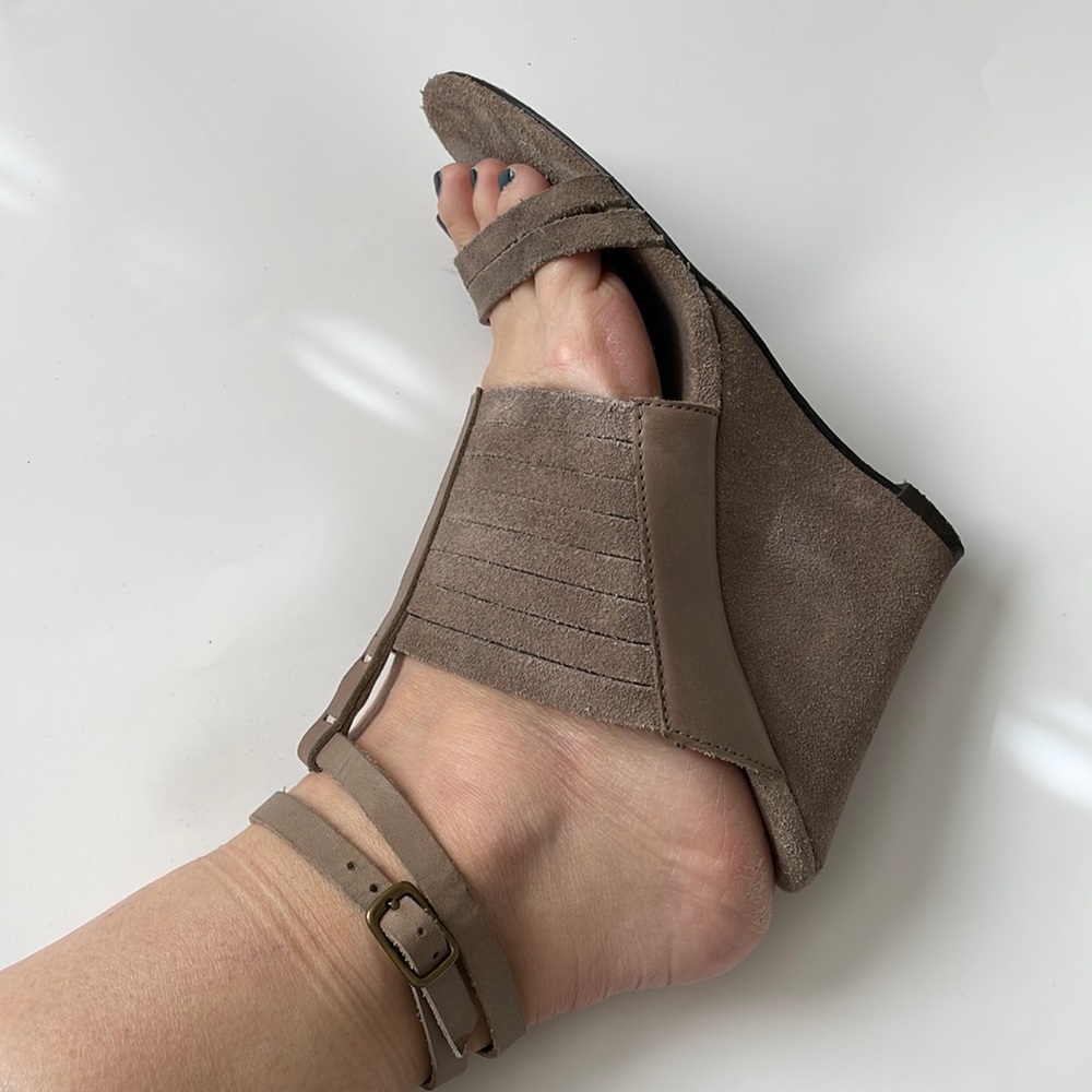 Joie suede wedge heels